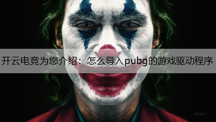 怎么导入pubg的游戏驱动程序